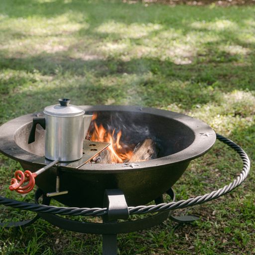 Side Kick - Fire Pit Side Grill Cooking Platform | Sea Island Forge