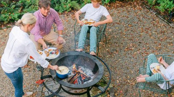 Backyard Brunch over open fire