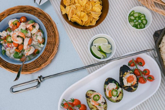 Grilled Avocado with Caribbean Ceviche