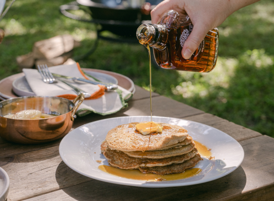 Cinnamon Apple Griddled Pancakes