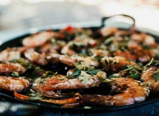 Open Fire Wild Shrimp & Fresno Chilis