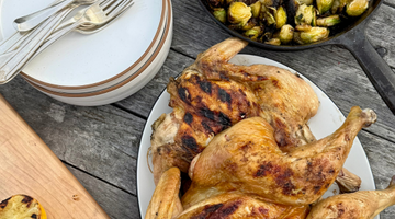 Grilled Spatchcocked Lemon Chicken