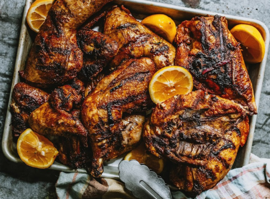 Half a Chicken with Dry Rub