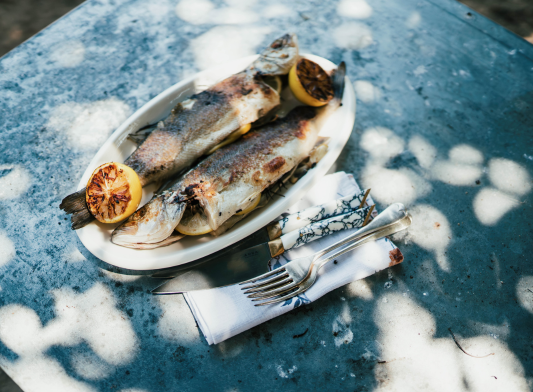 Whole Branzino with Lemon and Rosemary
