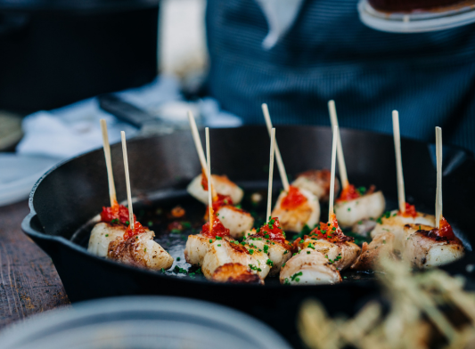 Side Kick Bacon-Wrapped Scallops