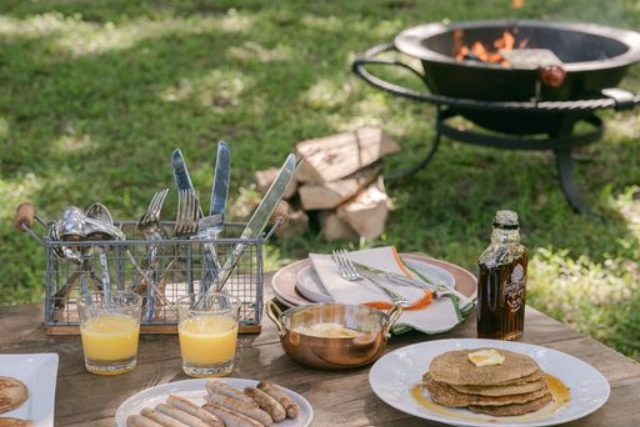Fired Up For Cinnamon Apples & Griddled Pancakes