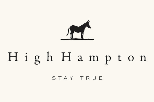 Logo of High Hampton with a donkey silhouette on a white background