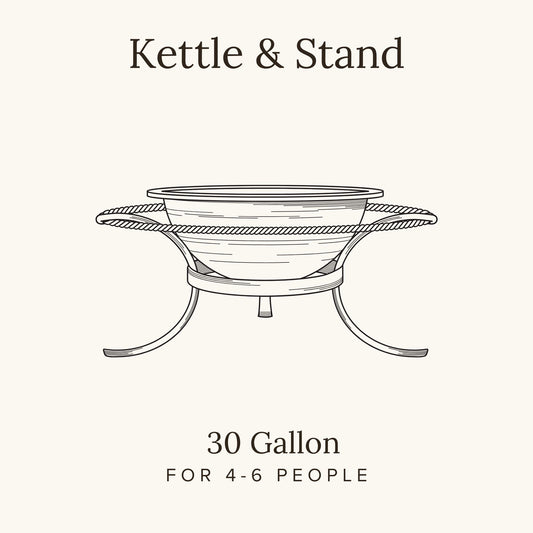 smokeLESS Kettle & Stand (30gal)