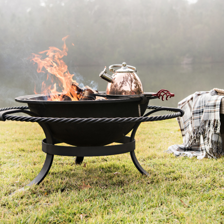 smokeLESS™ WOOD-BURNING Fire Pits/Cooking Kettles – Sea Island Forge