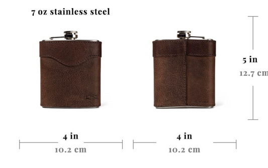 Leather Flask by Mission Mercantile