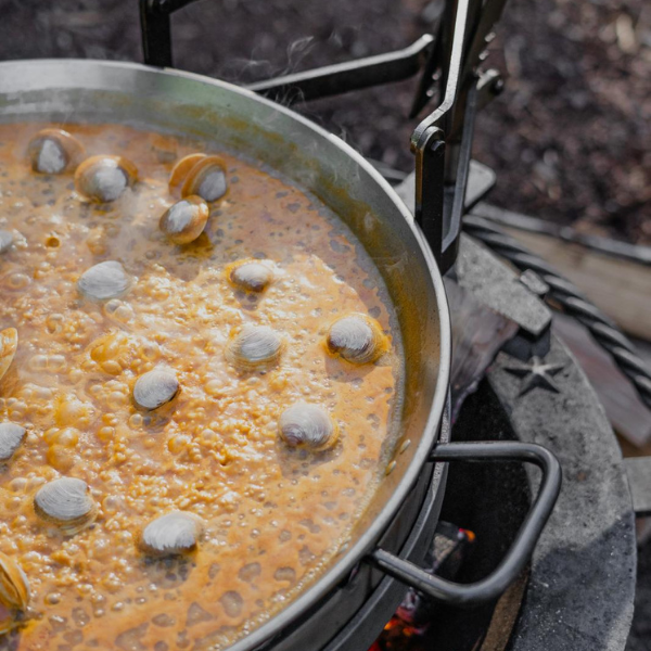 Paella Pan and Rig - Sea Island Forge