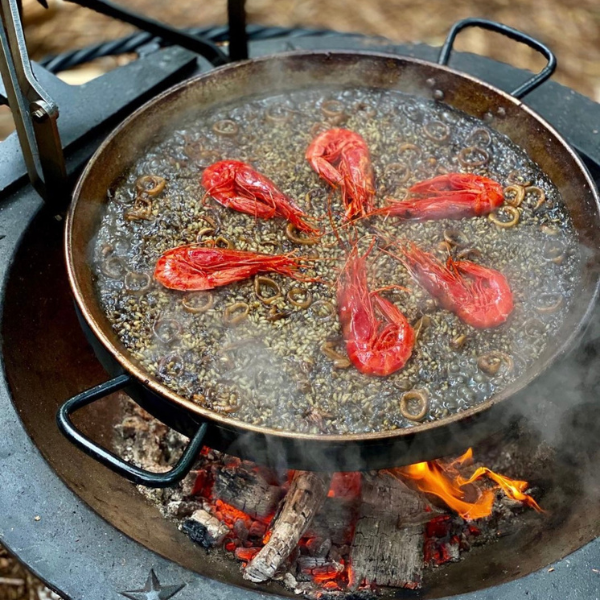 Paella Pan and Rig - Sea Island Forge