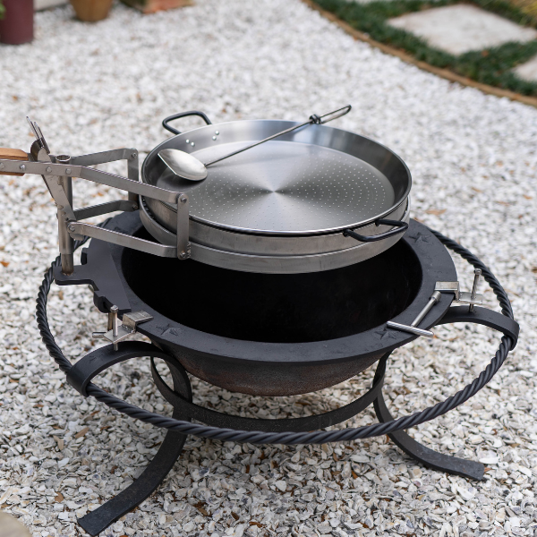 Paella Pan and Rig - Sea Island Forge